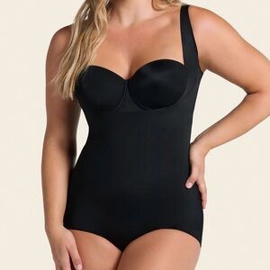 Black Women's Wear Your Own Bra Shapewear Bodysuit